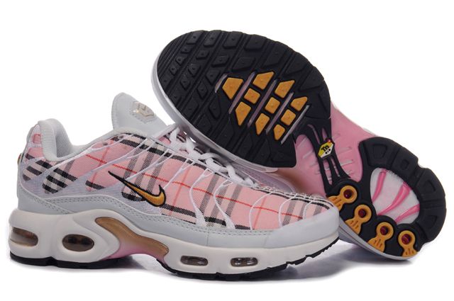 Womens Nike Air Max TN Shoes Pink White Yellow - Click Image to Close
